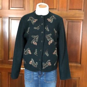 Pendleton Boiled Wool Cardigan Sweater